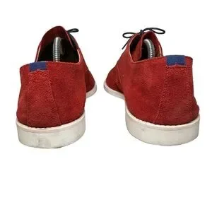 Aldo Men\'s Vibrant Red Suede Oxfords Aldo Red Dress Shoes for Men for sale | eBay main image 4